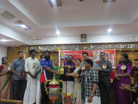 202 പോയിൻ്റുമായി തളിക്കുളം ബ്ലോക്ക് മൂന്നാം സ്ഥാനം നേടി.